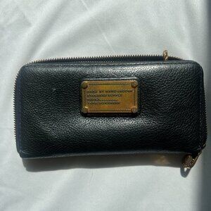 Black Marc by Marc Jacobs wallet with gold-tone hardware
